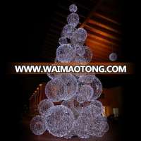 Top selling Christmas led white christmas tree with led light decoration balls light