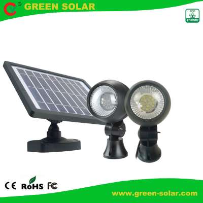 Solar Powered 2*18 LED Wall Light