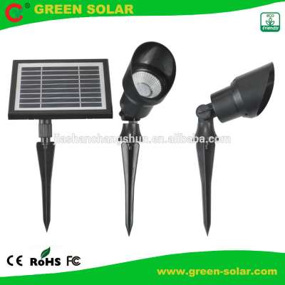 Set of 2 Lamps Spotlight Solar for Outdoor Illumination